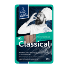 Zigmas - Classic Smoked Herring Fillet in Oil 1kg