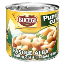 Scandia Bucegi - Beans White for Salads 400g / Fasole alba de gatit si salata EO