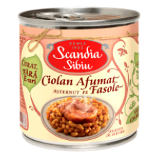 Scandia Sibiu - Beans with Pork Knuckle 400g / Ciolan porc cu fasole EO