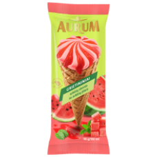 Aurum - Watermelon Ice Cream with Watermelon Filling in Cone 150ml