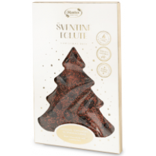Ruta - Dark Chocolate with Cranberry Seeds and Lemon Christmas Tree 100g