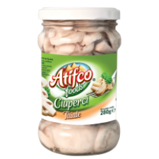Atifco - Sliced Mushrooms in Jar / Ciuperci Taiate 280g