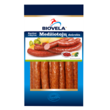Biovela - Medziotoju Hot Smoked Frankfurters kg (~900g)