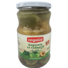 Conservfruct - Green Tomatoes with Cauliflower in Brine / Gogonele cu Conopida Murate 680g