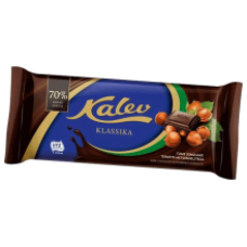 Kalev - Dark Chocolate with Whole  Hazelnuts 100g