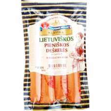 Klaipedos Mesine - Lietuviskos Cooked Sausages 260g