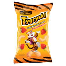 TBM - Tygryski Strawberry Flavour Corn Sticks 70g